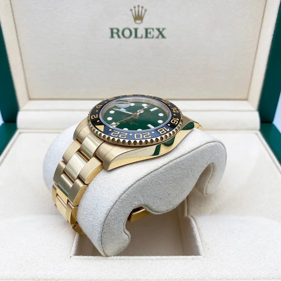 Rolex GMT-Master II 116718 40mm Yellow gold Green 5