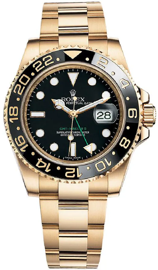 Rolex GMT-Master II 116718 40mm Yellow gold Black