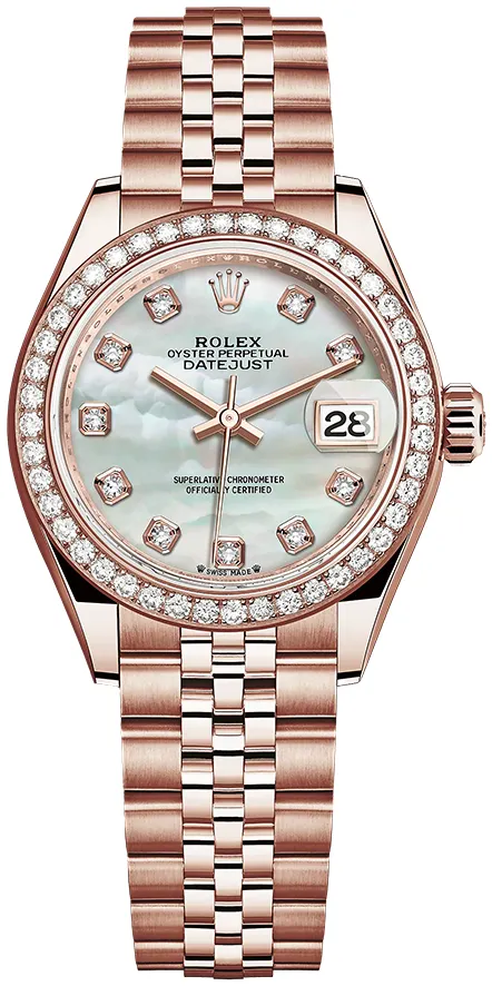 Rolex Lady-Datejust 279135RBR 28mm Rose gold Mother-of-pearl