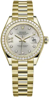 Rolex Lady-Datejust 279138RBR Yellow gold Silver