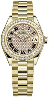 Rolex Lady-Datejust 279138RBR Yellow gold White