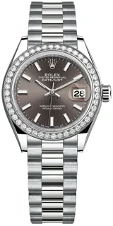 Rolex Lady-Datejust 279139RBR White gold Gray