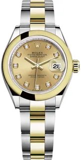 Rolex Lady-Datejust 279163 Oystersteel$Yellow Gold Champagne