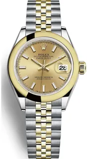 Rolex Lady-Datejust 279163 28mm Oystersteel$Yellow Gold Champagne