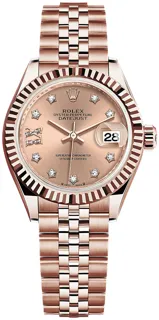 Rolex Lady-Datejust 279175 28mm Rose gold Pink