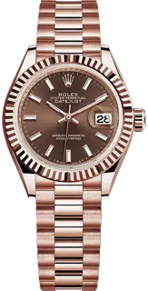 Rolex Lady-Datejust 279175 Rose gold Brown