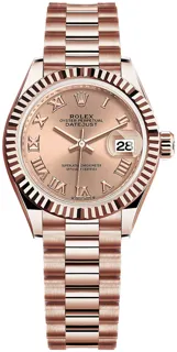 Rolex Lady-Datejust 279175 28mm Rose gold Pink