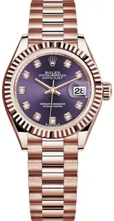 Rolex Lady-Datejust 279175 Rose gold Purple