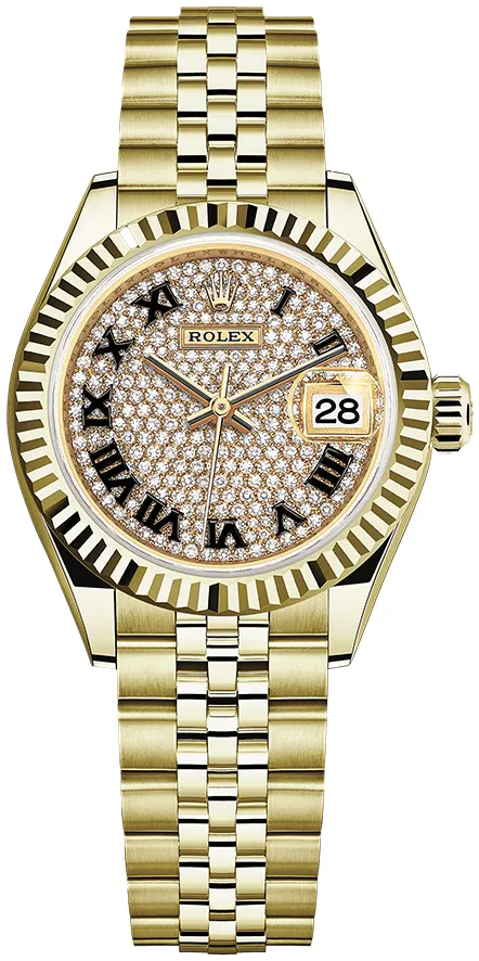 Rolex Lady-Datejust 279178 28mm Yellow gold Diamond