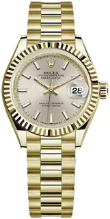 Rolex Lady-Datejust 279178 Yellow gold Silver