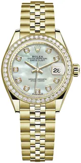 Rolex Lady-Datejust 279381RBR Yellow gold White