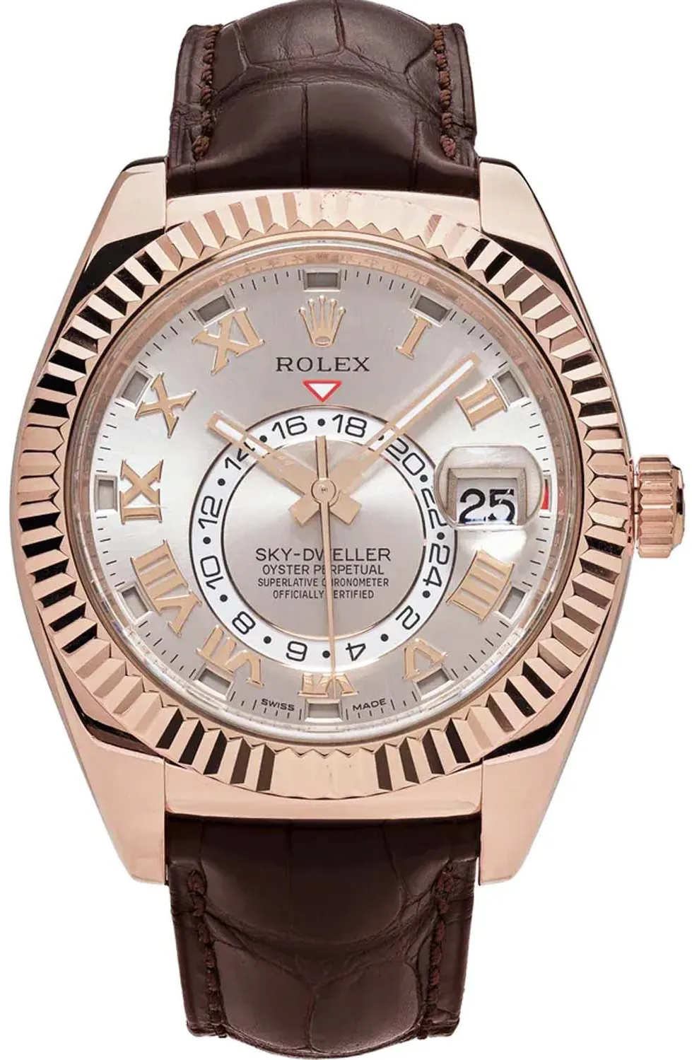 Rolex Sky-Dweller 326135 42mm Rose gold Champagne