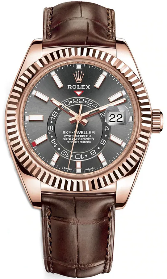 Rolex Sky-Dweller 326135 42mm Rose gold Rhodium