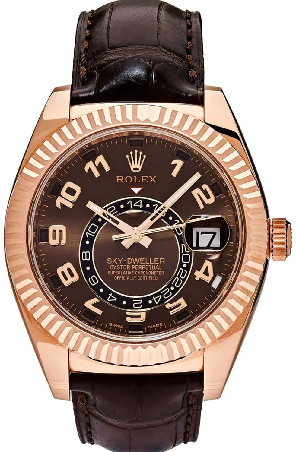 Rolex Sky-Dweller 326135 42mm Rose gold Chocolate