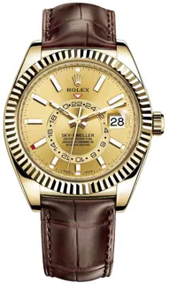 Rolex Sky-Dweller 326138 Yellow gold Champagne