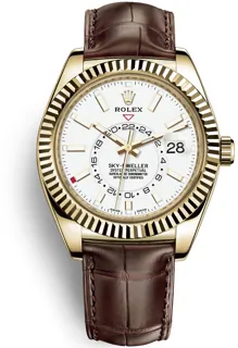 Rolex Sky-Dweller 326138 Yellow gold White