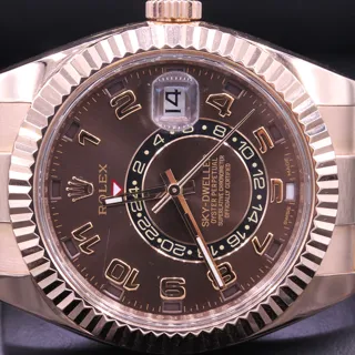 Rolex Sky-Dweller 326935 Rose gold Brown