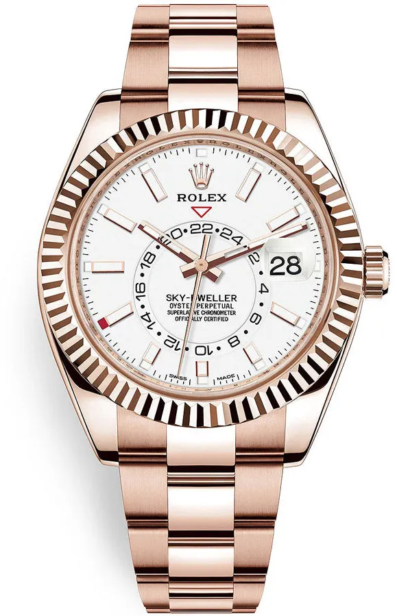 Rolex Sky-Dweller 326935 42mm Rose gold White