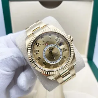 Rolex Sky-Dweller 326938 Yellow gold Champagne