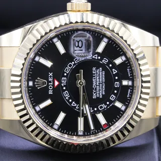 Rolex Sky-Dweller 326938 Yellow gold Black