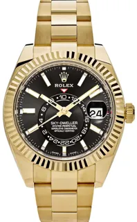 Rolex Sky-Dweller 326938 Yellow gold Black