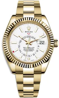 Rolex Sky-Dweller 326938 Yellow gold White