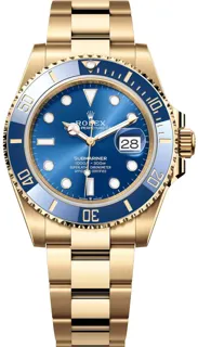 Rolex Submariner 116618LB Yellow gold Blue