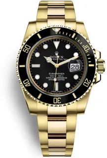 Rolex Submariner 116618LN 40mm Yellow gold Black