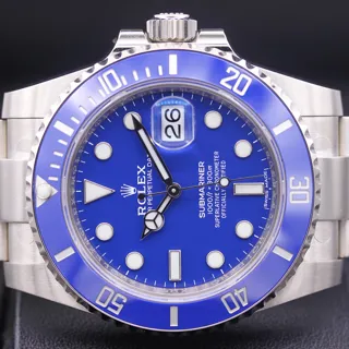 Rolex Submariner 116619LB White gold Blue