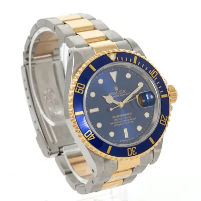 Rolex Submariner 16613 40mm Yellow gold and stainless steel Blue 4