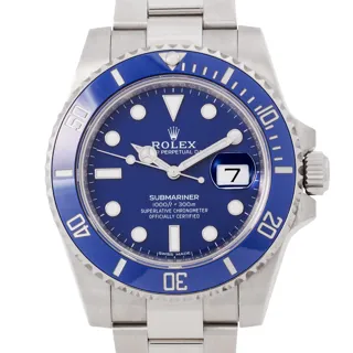 Rolex Submariner 116619LB White gold Blue