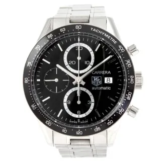 TAG Heuer Carrera CV2010 Stainless steel Black