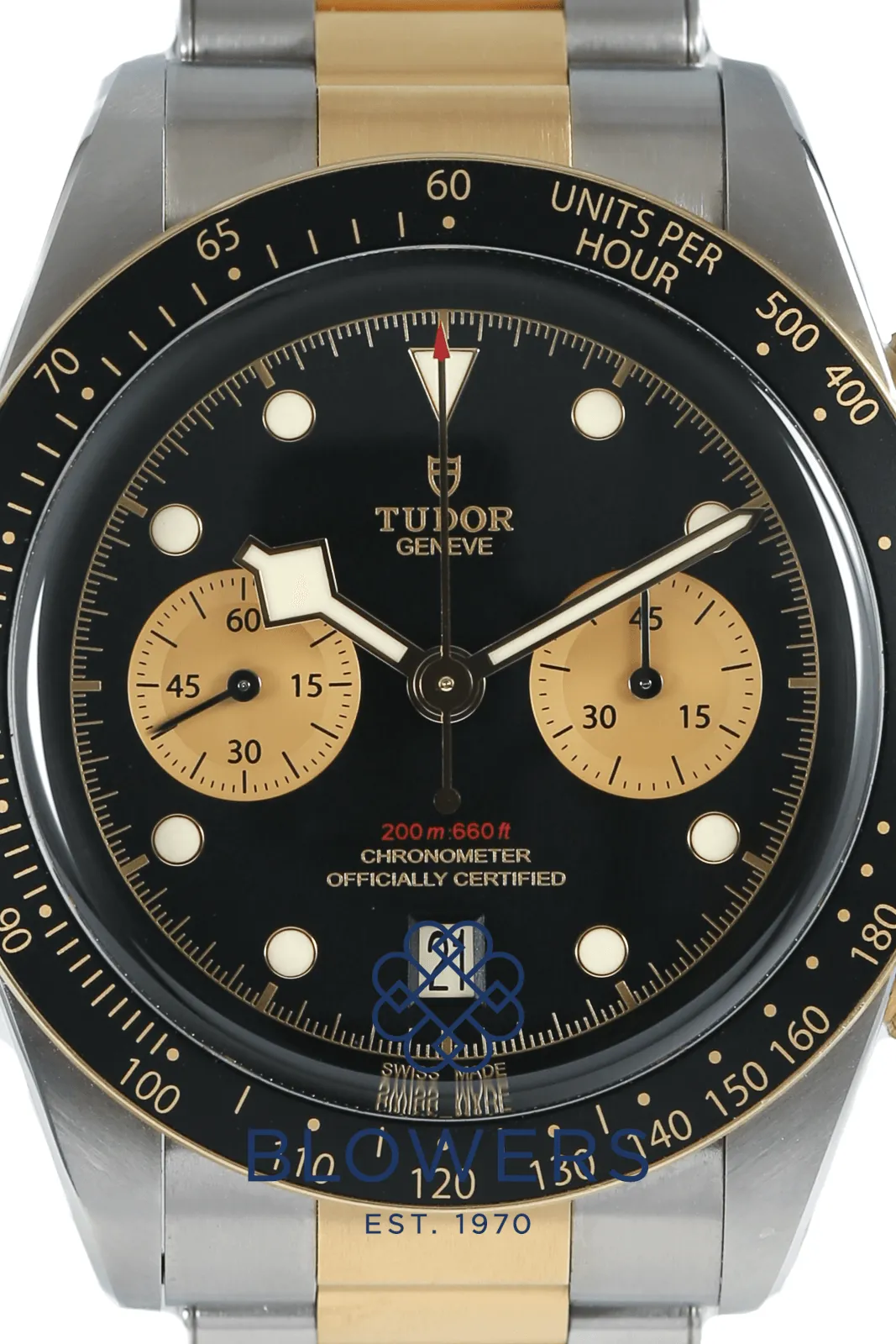 Tudor Black Bay Chronograph 79363N 41mm Yellow gold and Stainless steel Black 2