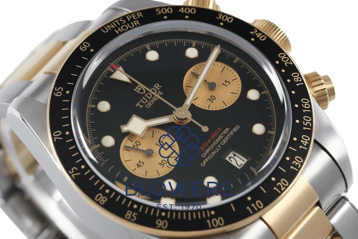 Tudor Black Bay Chronograph 79363N 41mm Yellow gold and Stainless steel Black 5