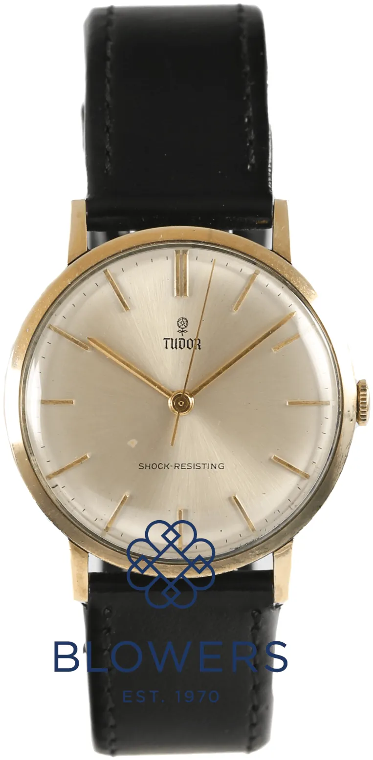 Tudor 7035 34mm Yellow gold Silver