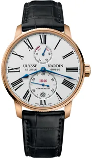 Ulysse Nardin Marine Torpilleur 1182-310/40 Rose gold White