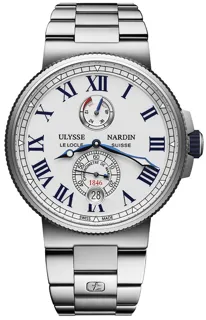 Ulysse Nardin Marine 1183-122-7M/40 Stainless steel White