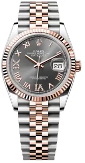 Rolex Datejust 126231-0023 Rose gold and Oystersteel Gray