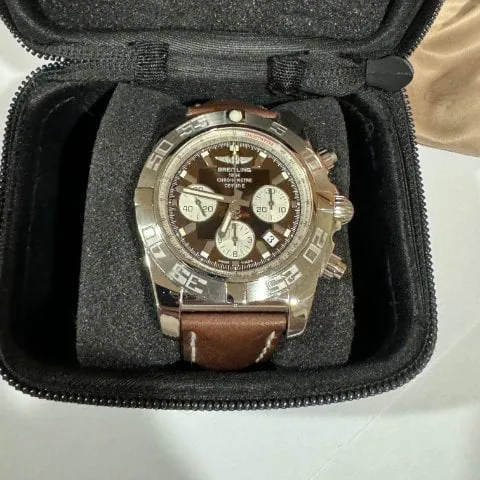 Breitling Chronomat AB0110 44mm Steel Brown