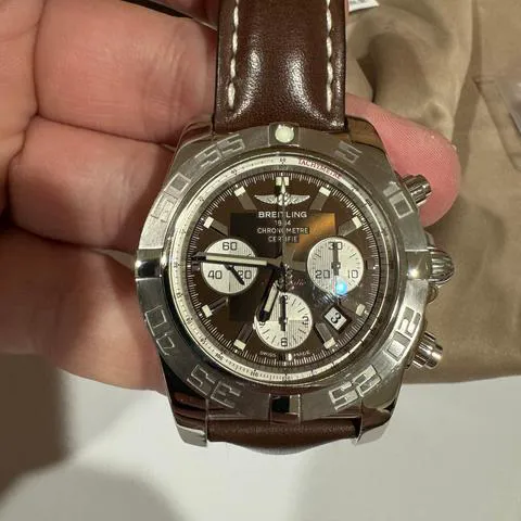 Breitling Chronomat AB0110 44mm Steel Brown 11