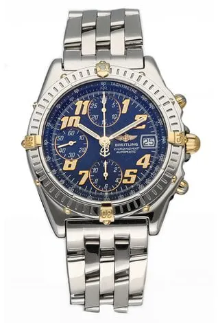 Breitling Chronomat B13350 40mm Gold/steel Blue
