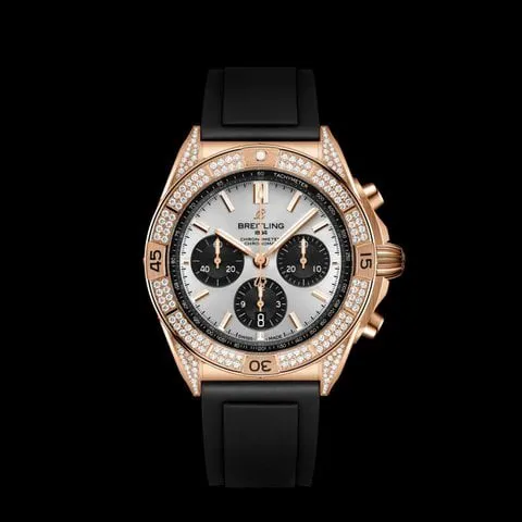 Breitling Chronomat RB0134721G1S1 42mm Rose gold Silver