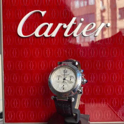 Cartier Pasha 2113 38mm Steel Silver 5