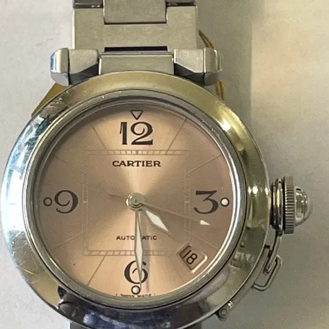 Cartier Pasha 2324 35mm Stainless steel White