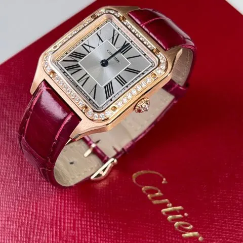 Cartier Santos Dumont WJSA0017 Rose gold Silver