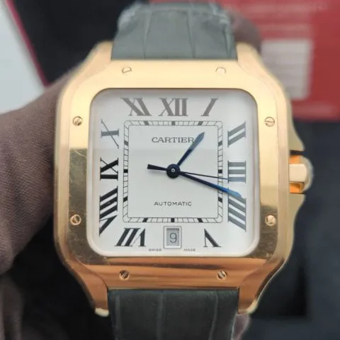 Cartier Santos WGSA0011 40mm Rose gold Silver