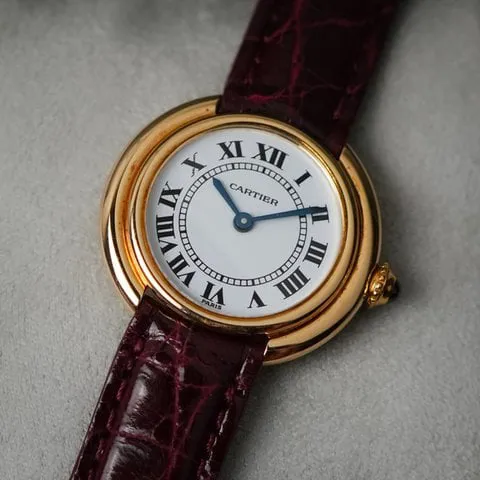 Cartier Vendôme 67080 27mm Yellow gold White