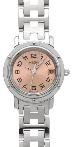 Hermès Clipper CL4.210 24mm Stainless steel Pink