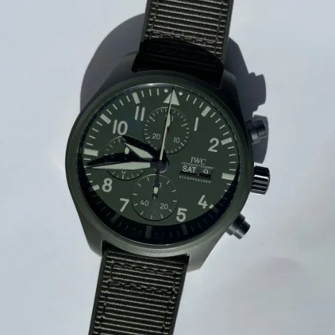 IWC Pilot Chronograph Top Gun IW389106 44.5mm Ceramic Green 3