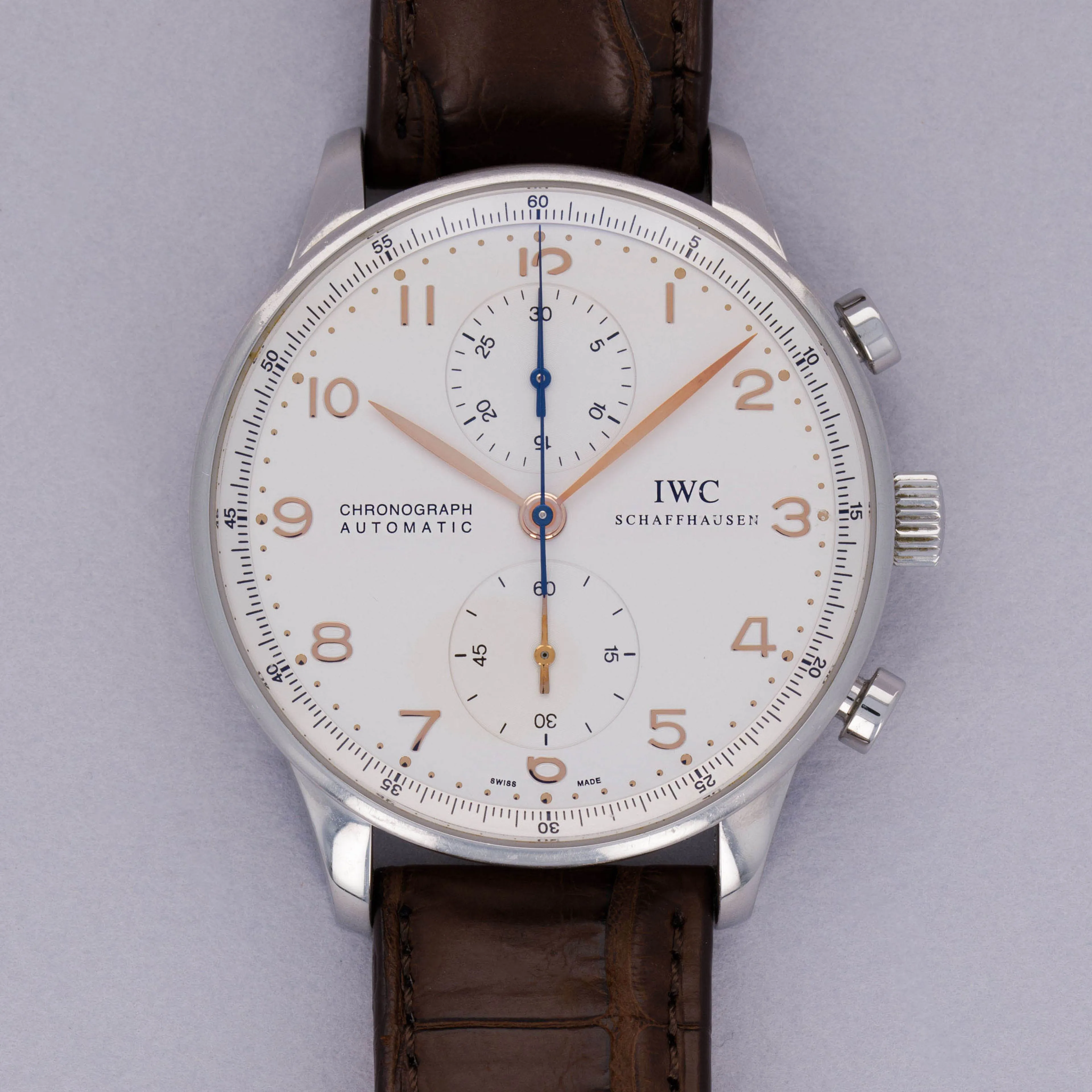 IWC Portugieser Chronograph 3714 41mm Stainless steel Silver